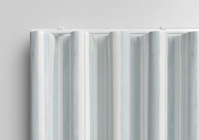 Shabby Chic by Rachel Ashwell Watercolour Stripe, Pale Blue - Made to Measure Curtains - Image 13